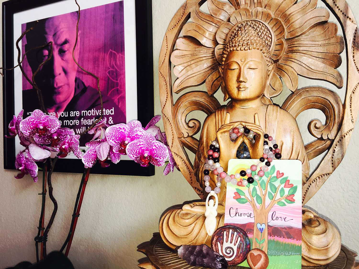 Image of Buddha and Dalai Lama for blog post
