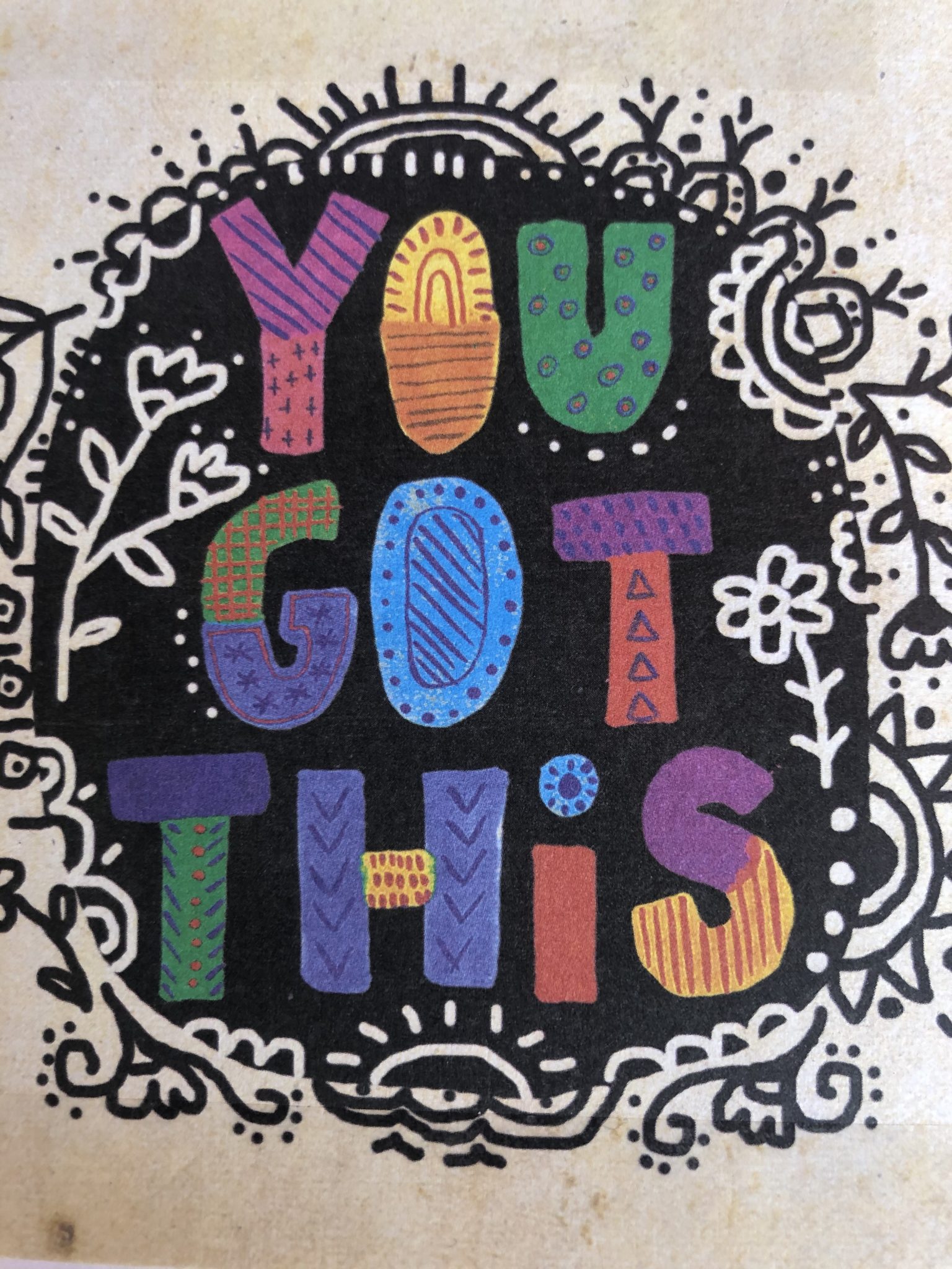 Image "You Got This" for my blog My Family's Self-Nurturing Challenge