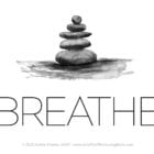 Breathe card to represent Decluttering as Self-Nurturing blog